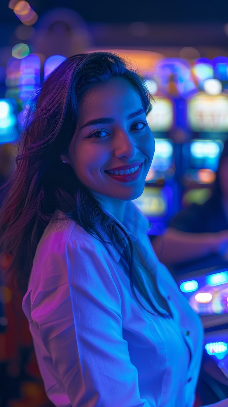 Tampilan layar penuh meja Texas Poker dengan pemain, kartu, dan chip di platform dewi69